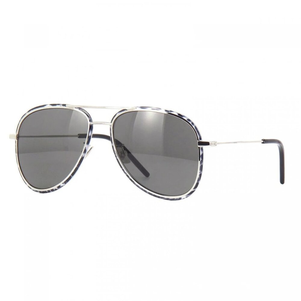 NWT SAINT LAURENT SUNGLASSES SILVER/GRAY
